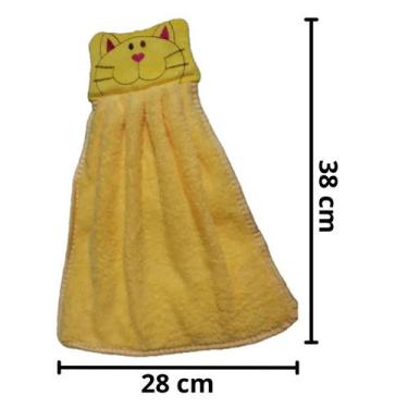 Imagem de Toalha de Mão Naninha para Bebê com Carinha de Gatinho - KOPECK, Amare