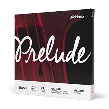Imagem de Encordoamento Para Contrabaixo D'Addario Bowed Prelude J610 3/4M