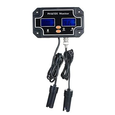 Imagem de Tingpai 2 em 1 Testador de Qu dade da Água Medidor de pH/TDS À Prova D 'Água Duplo Display Preto UE Plug PH/TDS-2683