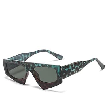 Imagem de Óculos de sol poligonais de personalidade Triângulo irregular olho de gato moda óculos de sol de rua moda tendência óculos de sol all-match, 11, tamanho único