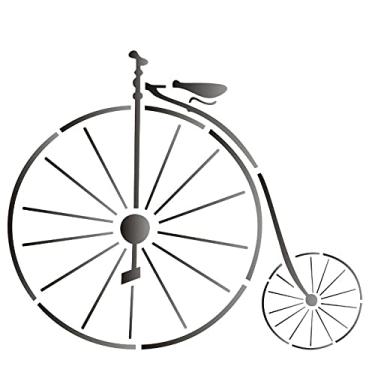Imagem de Stencil de Plástico para Pintura OPA 15 x 20 cm - 1312 Bicicleta