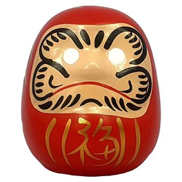 Imagem de Kit 2 Boneco Daruma Omiyague Presente Sorte Amuleto 11,0 cm