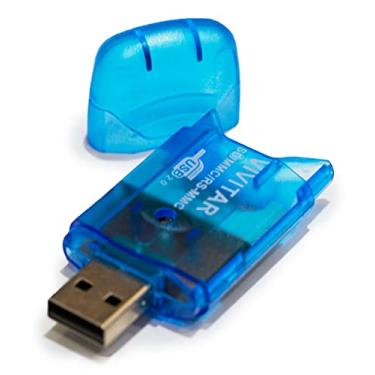 Imagem de Leitor e Gravador Vivitar USB 2.0 de cartões de memória SD/MMC