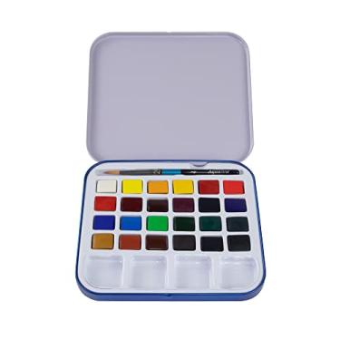 Imagem de DALER ROWNEY Estojo Metálico Aquarela Aquafine Pastilhas 24 cores
