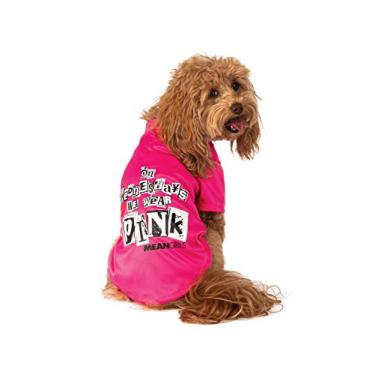 Imagem de Rubie's Camiseta para fantasia de animal de estimação rosa para meninas Malvadas, PP