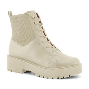 Imagem de Bota coturno Ramarim Baunilha-Feminino