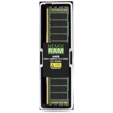 Imagem de NEMIX RAM 64GB (1X64GB) DDR4 3200MHZ PC4-25600 2Rx4 1.2V 288-PIN ECC RDIMM compatível com memória de servidor registrada Supermicro MEM-DR464MC-ER32