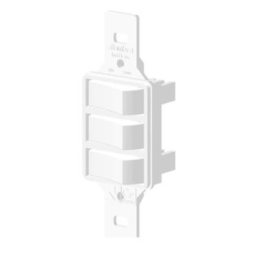 Imagem de 3 Interruptor Simples S/placa Branco Bari P/ Condulete