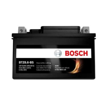 Imagem de Bateria Moto Cbr 1000 Rr Fireblad 12v 8.6ah Bosch Btz8.6-bs