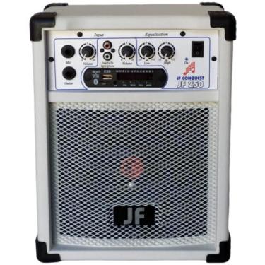 Imagem de Caixa De Som Bluetooth 6 Pol. 30w Rms - JF CONQUEST, Branco, Bivolt