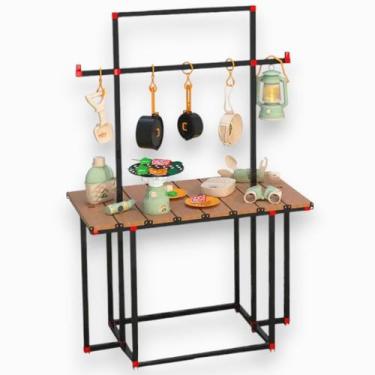 Imagem de Kit De Camping Infantil Com Mesa E Acessórios Educativos E Comidinhas 
