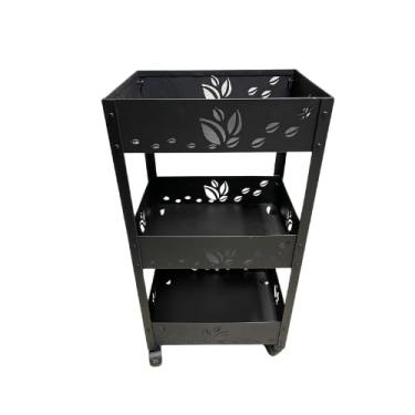 Imagem de Organizador/fruteira multiuso em alumínio (PRETO)