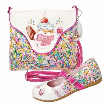 Imagem de Kit Infantil Feminino Sapatilha e Bolsa Docinhos, Magicc Kids, 21
