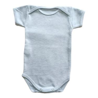 Imagem de Body Manga Curta Liso Unissex - Mellane Baby, Gelo, G