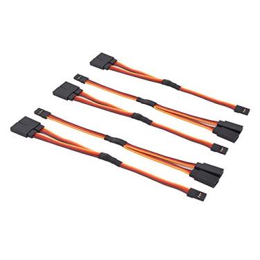 Imagem de OliRC 5pcs 6" / 150mm Servo Cable Y Harness Extension Cord 22awg 60 cores for RC Car Helicopter Servo Receiver Wire Lead(C142-5)