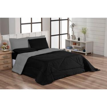 Imagem de Kit 6 Peças Ternura Queen Size Edredom Cobre Leito Matelado + Lençol -