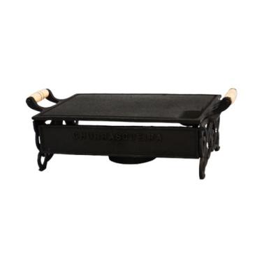 Imagem de Réchaud Fogareiro a Álcool Ferro Fundido 1 Chama 24x33cm - Fundição Sã