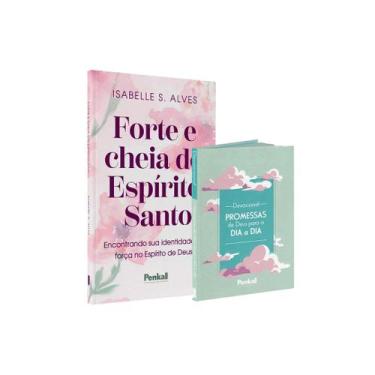 Imagem de Kit 2 Livros - Devocional com Deus Pai - Forte e cheia do Espírito San