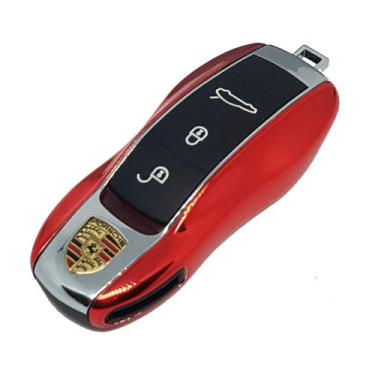Imagem de Capa Chave Porsche Lat Vermelho Metálico 911 Boxster Cayman - Veon