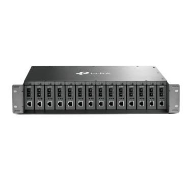 Imagem de Chassis Montavel em RACK TP-LINK 14 SLOTS 19" P/ Conversor de Midia TL-MC1400 - TP...