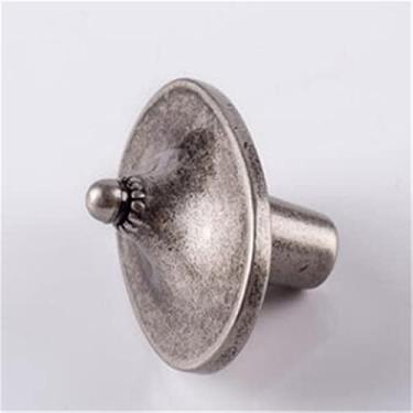Imagem de Puxador em forma de flor retrô com furo único gaveta prata guarda-roupa sapato armário maçaneta puxadores móveis DIY puxadores 1 peça fangdanwang (cor: 13)