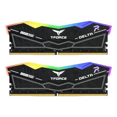Imagem de TEAMGROUP T-Force Delta RGB DDR5 Ram 32GB (2x16GB) 6000MHz PC5-48000 CL38 Intel XMP 3.0 & AMD Expo Módulo de memória de desktop compatível Ram Preto FF3D532G6000HC38JDC01
