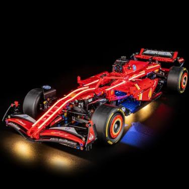 Imagem de GEAMENT LED Light Kit Compatible with Lego Ferrari SF-24 F1 Car Building Blocks Model - Lighting Set for Technic 42207 (Model Set Not Included)