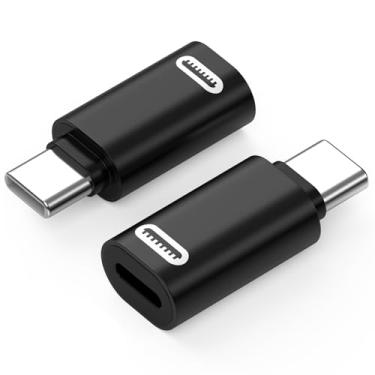 Imagem de MoKo Adaptador Lightning fêmea para USB C macho pacote com 2, conversor Lightning para USB C para iPhone série 15, iPad, iPhone para adaptador USB C para carregamento rápido/transferência de dados,