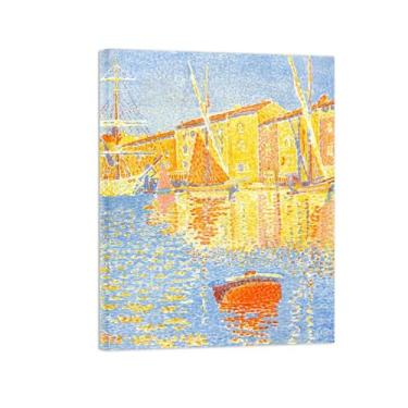Imagem de Paul Signac Famosas Pinturas-Impressas em Tela-Porta 4-Moderno Pôster Decoração Sala de Estar e Quarto 20x25cm8x10in Tela Embrulhada