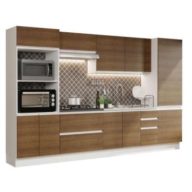 Imagem de Cozinha Completa 100% Mdf Madesa Acordes Branco Rustic