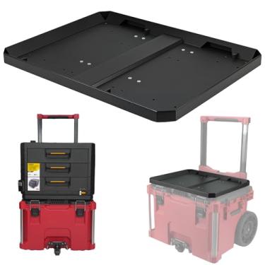 Imagem de Base de montagem Packout compatível com a caixa de ferramentas StackTech ToughBuilt – Desliza no ajuste para gaveta Milwaukee Packout e superfície de caixa de ferramentas de rolamento para
