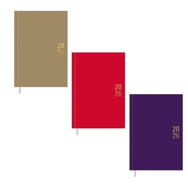 Imagem de Agenda executiva costurada diária Napoli Cores 2026 Tilibra