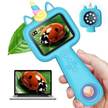 Imagem de Microscópio Lumiscp, tela de 2,4 polegadas, portátil, 600X, STEM para 