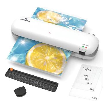 Imagem de Plastificadora Laminadora A4 A5 A6 Mecolour Refiladora 3X1 2