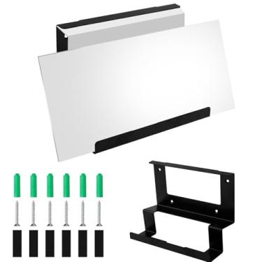 Imagem de Suporte de montagem de roteador, kit de montagem de parede de roteador 2 em 1 para Starlink Gen 3 e Starlink V3, aço inoxidável, preto, suporte de parede