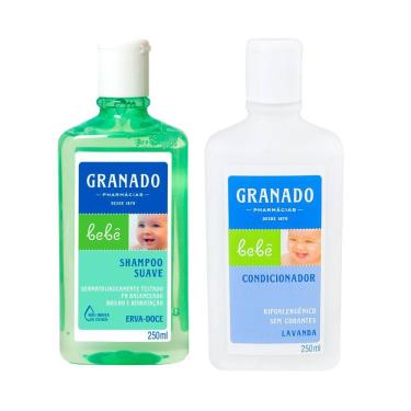 Imagem de Kit 1 Shampoo Suave Granado Bebê Erva Doce 250ml