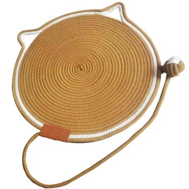 Imagem de Tapete Cama Arranhador Gatos Rasqueavel Pet Animais Estimaçao Felino Brinquedo Confortavel Relaxante