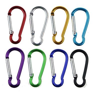 Imagem de Mini Mosquetão De Alumínio Clipe P/Camping Chaveiro - 1un.