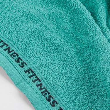 Imagem de Kit 6 Peças Toalha de Academia, 100% Algodão, 30x90cm, Fitness, Treino, Gramatura 330g/m², Hipoalergênico (Azul)