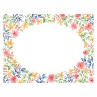 Imagem de Jogo Americano Mesa Posta Kit 2 a 12 Unidades Impermeável Decoração de Mesa (Flores Delicadas 2,Kit 12 peças)