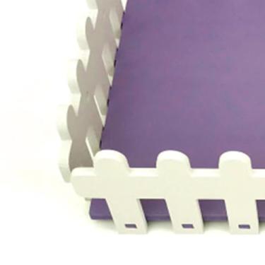 Imagem de Acouto Plataforma Durável da Corrediça do Hamster Lavável Destacável Fácil Instalar Plataforma Branca da Cerca do Hamster Pvc para (Fundo roxo)