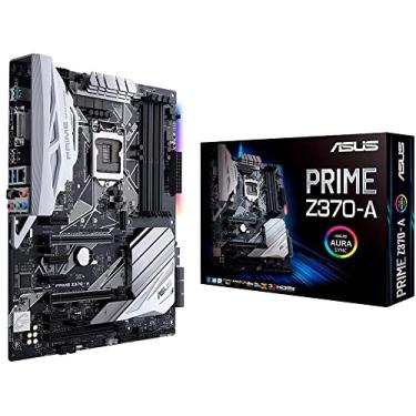 Imagem de ASUS Placa-mãe PRIME Z370-A LGA1151 DDR4 DP HDMI DVI M.2 USB 3.1 Z370 ATX com USB 3.1 para processadores Intel Core de 8ª geração