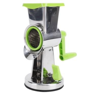 Imagem de aqxreight Ralador de Queijo Com Base de Sucção SUS Multifuncional Manual Manivela Triturador de Queijo para Vegetais Uma Tecnologia de Corte que Eficiência As Lâminas Fabricadas Em Aço São Avançadas