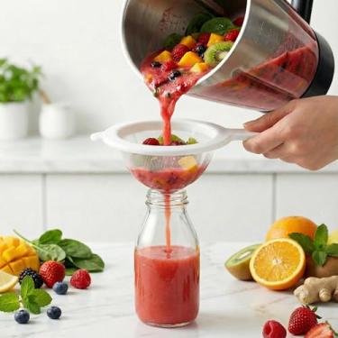 Imagem de Coador de malha fina, malha 400, essencial para cozinhar, cozinhar suco de leite de soja, filtro de suco de leite de soja, dispositivo de cozinha multiuso fácil de limpar, 1 pacote