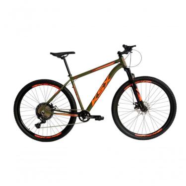Imagem de Bicicleta Aro 29 Ksx Sd7 12v Garfo Com Trava K7 11/50 Freios Hidráulicos Kit 1x12 - Verde/laranja Tam. 15