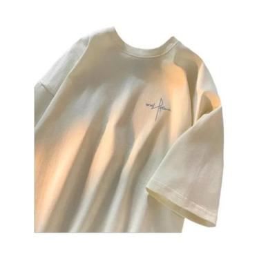 Imagem de Camiseta Casual Masculina De Tamanho Grande, Respirável, Estilo Minima