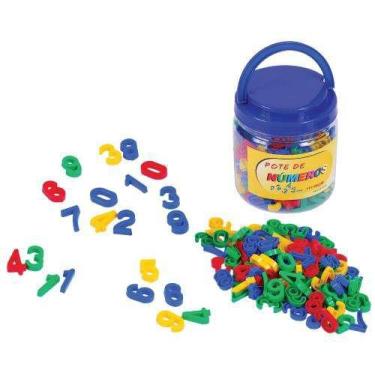 Imagem de Brinquedos Educativos - Pote com Números 105 Peças - Sonho de Criança