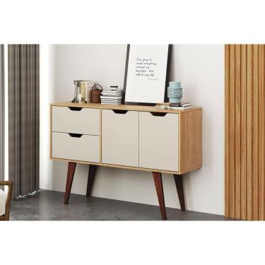 Imagem de Aparador De Sala Jantar Mb 1097 C- 2 Portas E 2 Gavetas Mel-off White - Movelbento