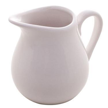 Imagem de Mini Leiteira Molheira Jarrinha Porcelana Clean Branca 90ml