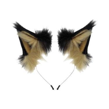 Imagem de Tiara De Orelhas De Raposa/Lobo Em Pelúcia Sintética Feita À Mão, Aces